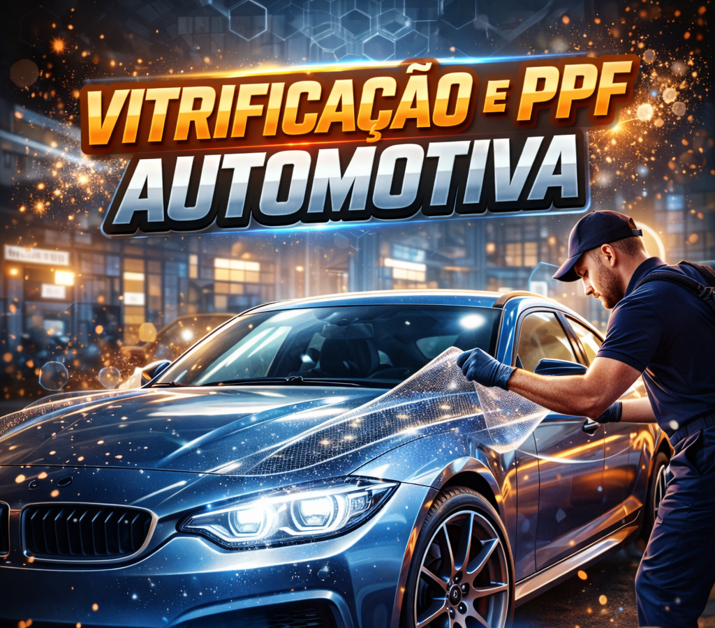 Carro esportivo e proteção cerâmica vitrificação e ppf 